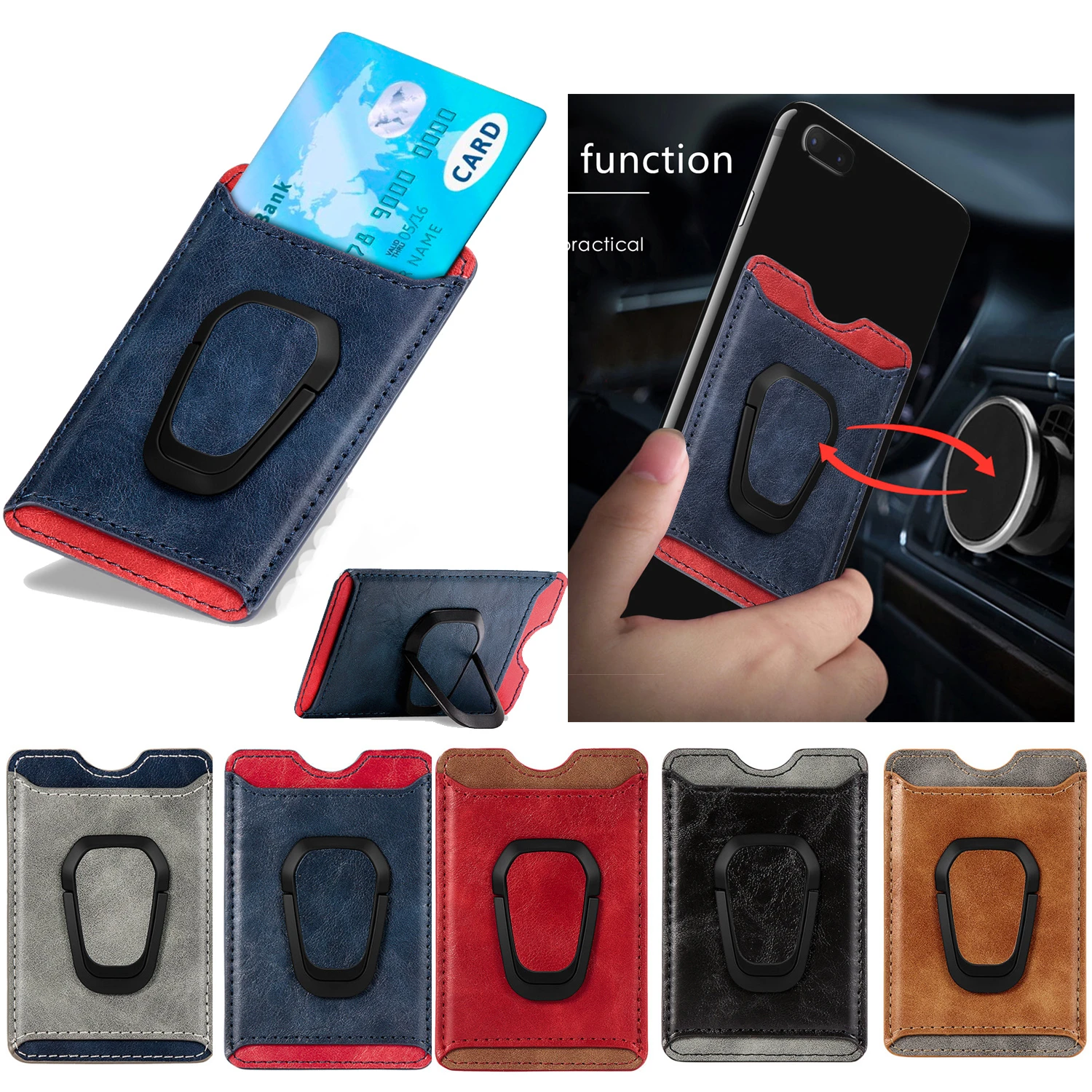 phone holder with card holder