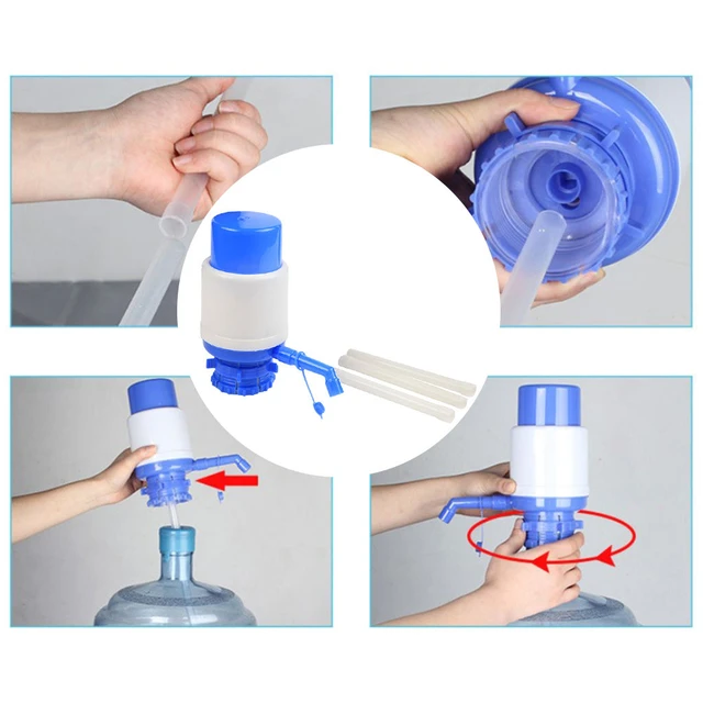 Universal Automatic Water Bottle Pump Hand Manual Drinking Water Fountain  Press Pump Water Dispenser Short Tube and - AliExpress