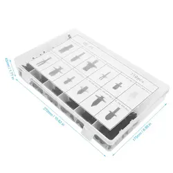 350 шт./кор. кузова автомобиля пластиковый толкатель заклепки отделка крепежных деталей Литье клип ассортимент дверные створки с