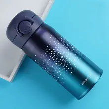 350ML/500ML Stainless Steel Vacuum Cup Starry Sky Thermos Flask Travel Water Bottle Cup Mug Insulated Flask Thermal Sport Cups 350ml 500ml thermocup bouncing cover bottle vacuum flask flamingo pattern thermal mug travel thermos cup stainless steel