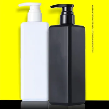 

1pc Liquid Soap Bottle Shampoo Bottle Lotion Pump Bottle Shower Gel Holder Empty Container 500ml Black