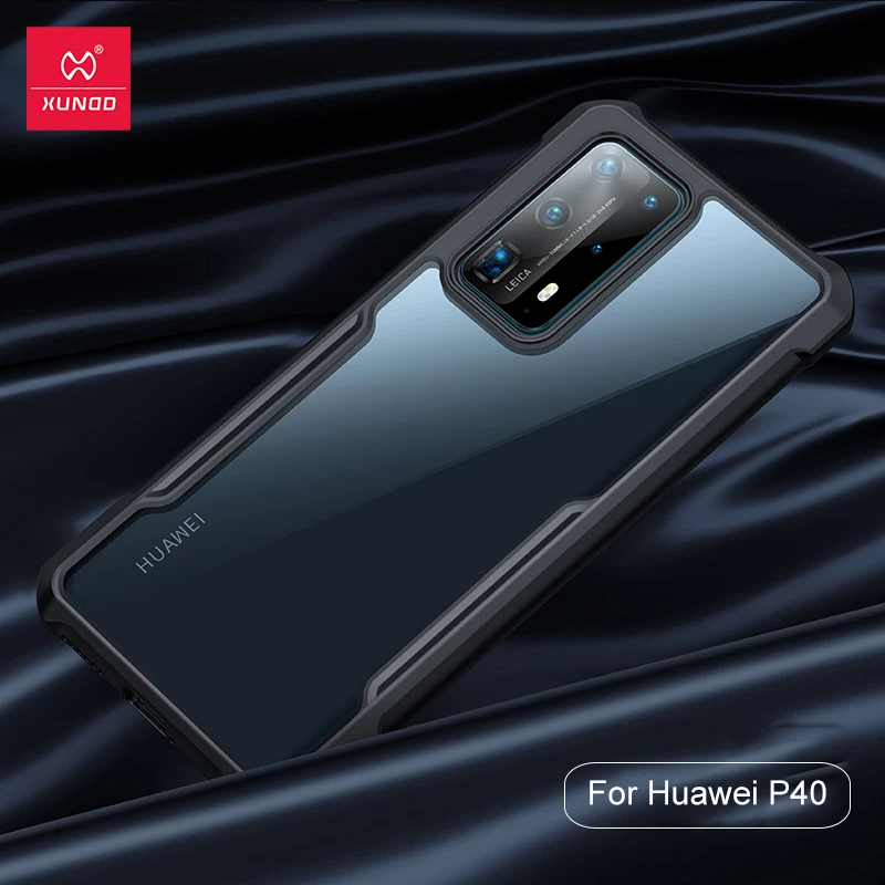 Чехол Xundd для Huawei P40 Pro прозрачный чехол мягкая задняя крышка защитный подушка