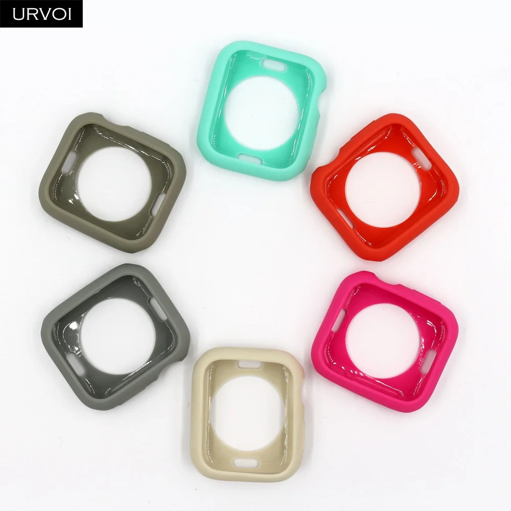 URVOI Обложка для apple watch 6 SE 5 4 3 2 1 чехол наручных часов iwatch бампер 38 42 40 44 мм ТПУ