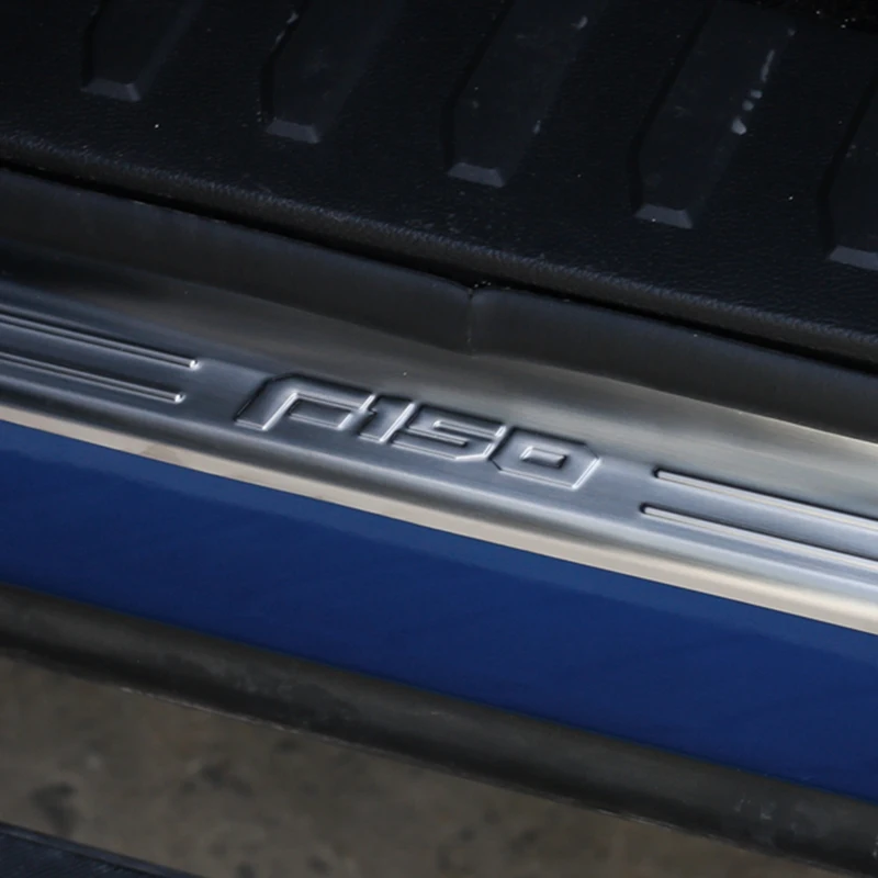 Защита дверных порогов ДЛЯ Ford F150- защита для педалей декоративная защита наклейки из нержавеющей стали