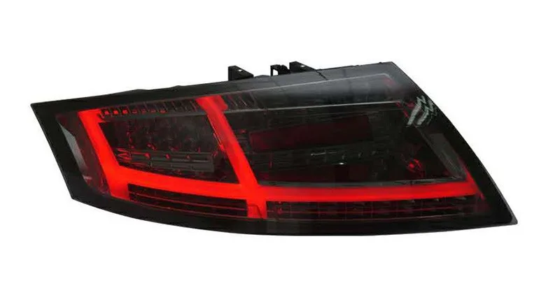 Автомобильный Stylingt хвост светильник для AUDI TT хвост светильник s 2006-2013 светодиодный фонарь светильник светодиодный задний фонарь с хвостом светильник s динамический сигнал поворота - Цвет: smoked