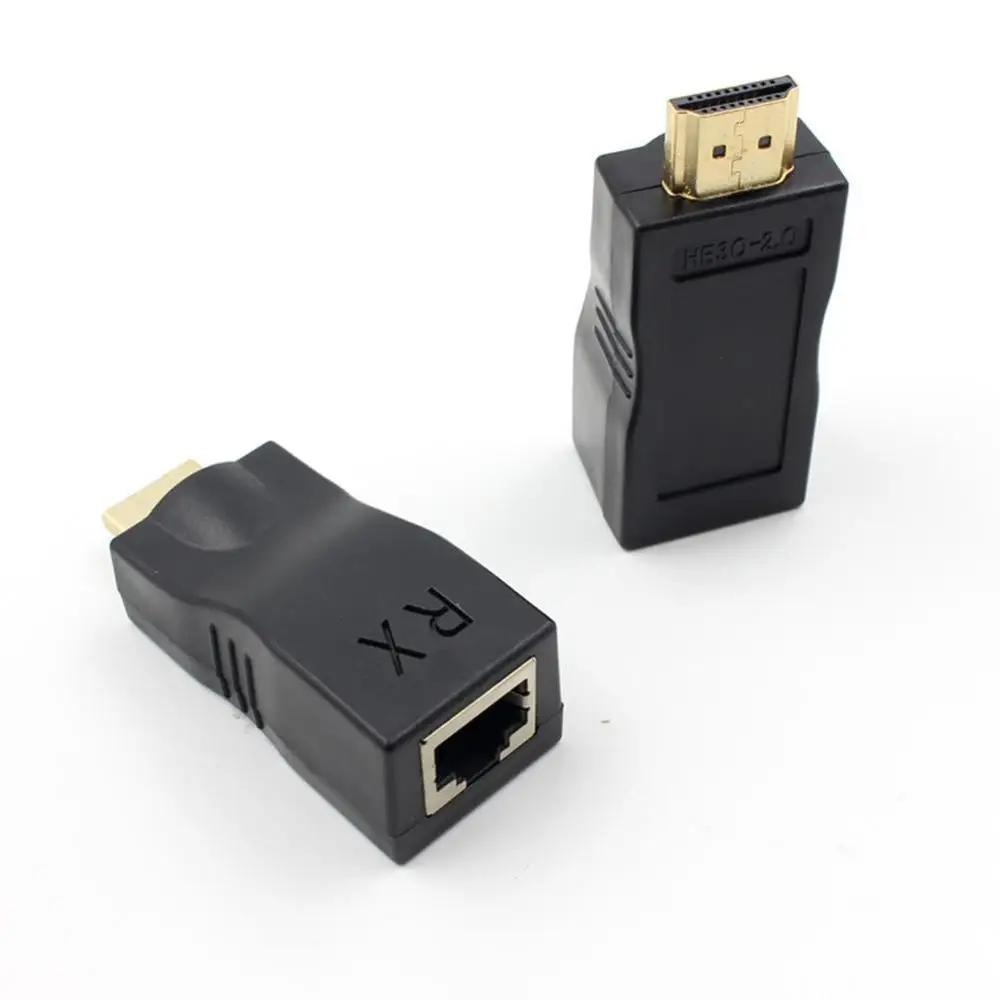 4k 3D HDMI HD 1080P HDMI удлинитель по одному RJ45 Cat 5e/6 сетевой Ethernet адаптер расстояние передачи до 30 м r20