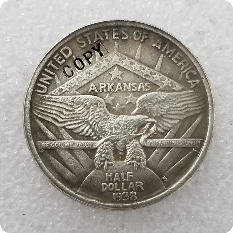 1938S США 1935-1939 юбилейные 50 центов копии монет - Цвет: 1938S