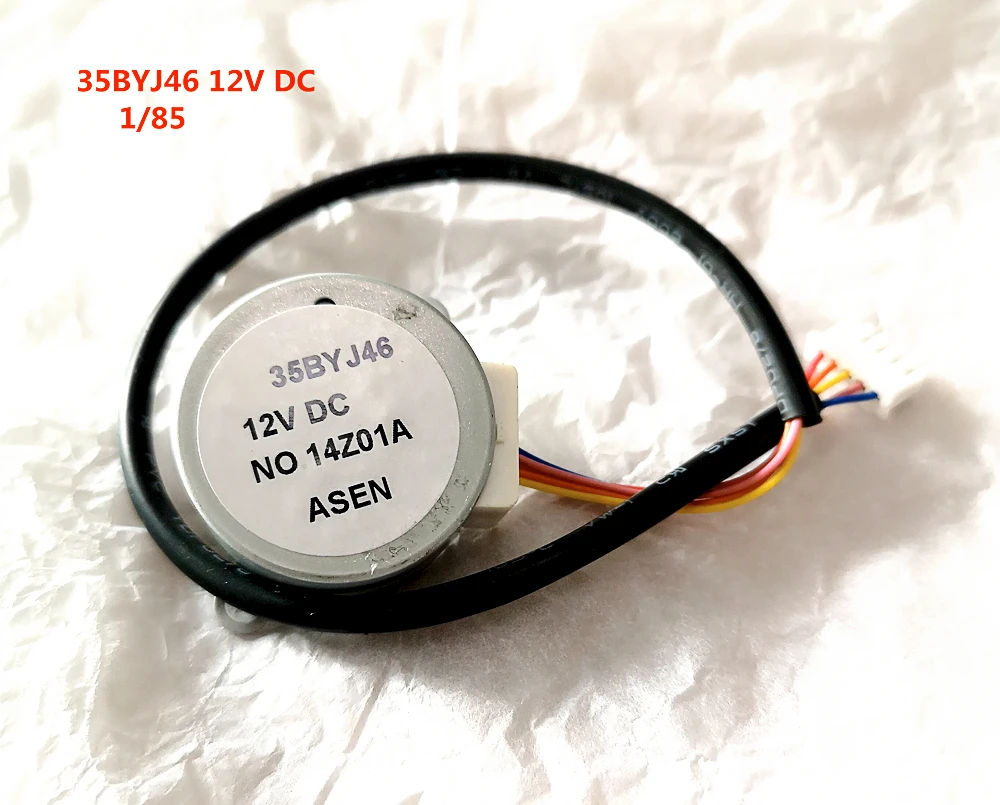 Двигатель кондиционера 35BYJ 46 12 В постоянного тока 1:85 45 Ом подвесные листья