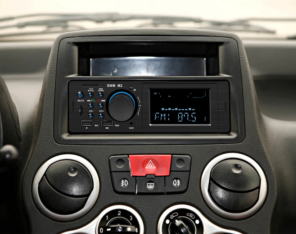 Автомобильный MP3-плеер один 1Din Bluetooth стерео аудио Авторадио Музыка FM радио USB TF AUX головное устройство
