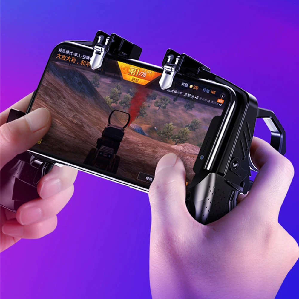 Контроллер для мобильных игр PUBG геймпад с регулируемой ручкой и триггером