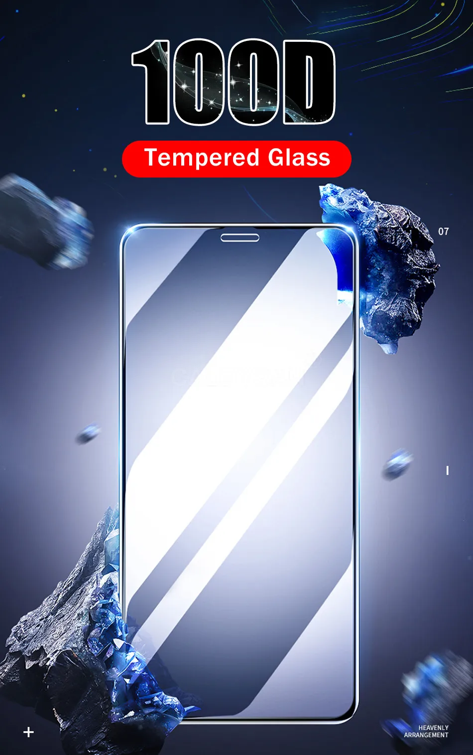 100 D закругленные края полное закаленное стекло для iPhone X XR XS 11 Pro Max Защитная пленка для экрана для iPhone 6 7 8 6S Plus стеклянная пленка