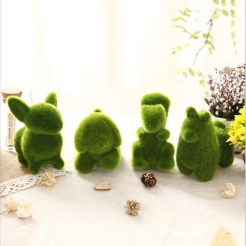 

Novelty Handmade Artificial Turf Grass Animal Ornament Potted Plant Dcor LX9C