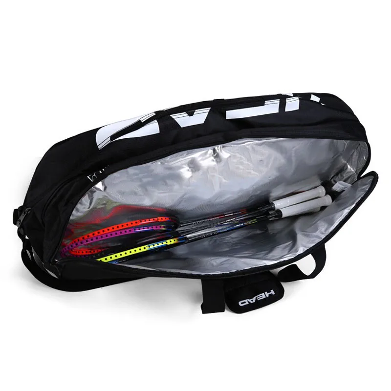 Модная брендовая Черная Мужская теннисная сумка с CCT изоляцией, оригинальная сумка для теннисных ракеток Max для 9 ракетов, Сумка для обуви