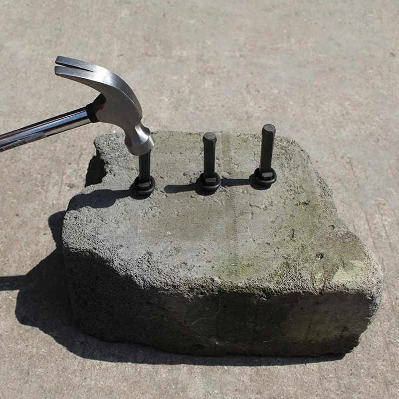 7Set Stone Splitter Wiggen Metalen Plug Rock Splitter Handmatige Stone Splitter Tool