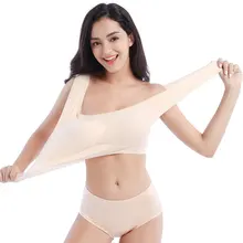 VU188 негабаритный бюстгальтер Женские бюстгальтеры фитнес-белье сексуальные бесшовные танки удобные эластичные Бюстгальтеры Топы черного цвета кожи