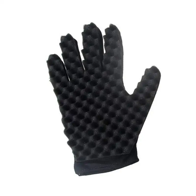 Magic Curl Hair Sponge Gloves for Barbers Wave Twist Brush Gloves Styling Tool For Curly Hair 3