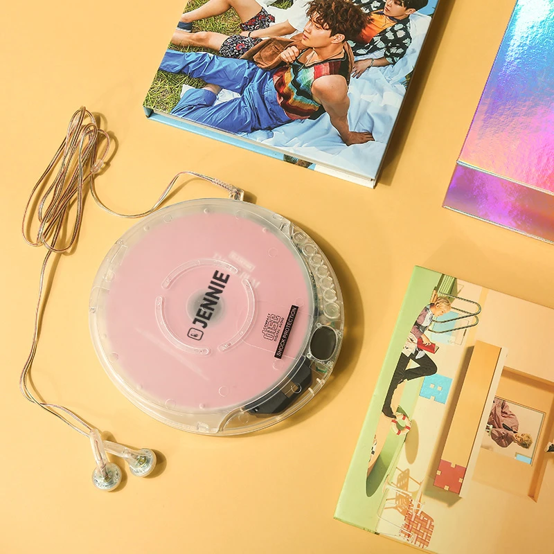 클래식 투명 CD 플레이어 헤드셋, 소형 휴대용 워크맨 플레이어, 패션 무료 배송 헤드셋CD 플레이어 AliExpress