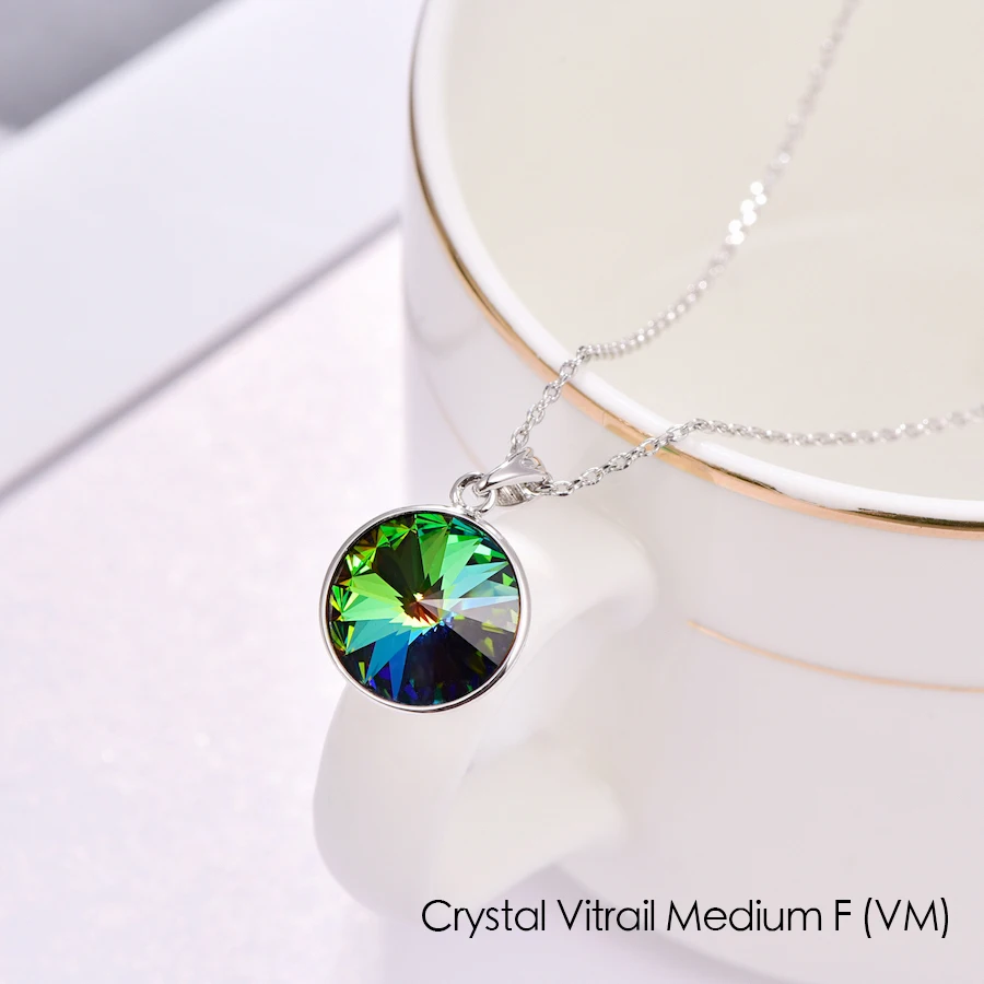 Кристаллы от Swarovski висячие серьги круглое Ожерелье Висячие серьги Набор Мода Висячие серьги ювелирный набор праздничный свадебный подарок