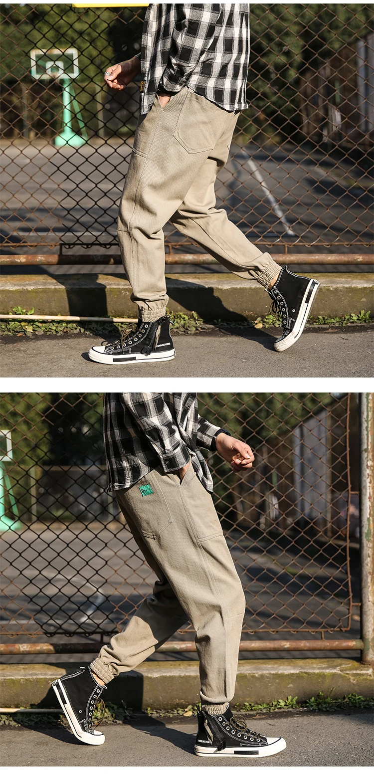 Autumn New Cargo Pants Sports Men's Pants Men's Pants Korean Version Trend Casual Loose Beach Pants Male ZOGAA