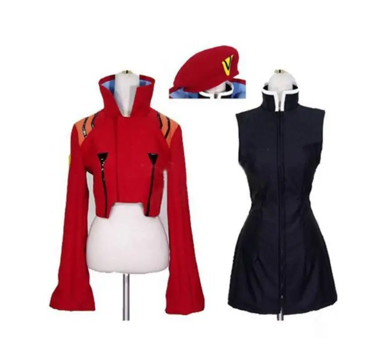 2021 EVA Misato Katsuragi Cosplay Costume Hat+Overcoat(No Black Dress) greek goddess costume