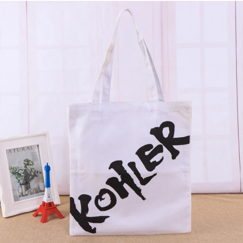 100 шт Пользовательские печати ваш логотип холст сумка женские сумки для покупок натуральный хлопок Материал Экологичная Женская сумка шоппер
