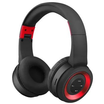

TR905 Active Noise Cancelling Wireless Bluetooth Headphones Foldable Over Ear Deep Bass Headset with Mic Black-Red