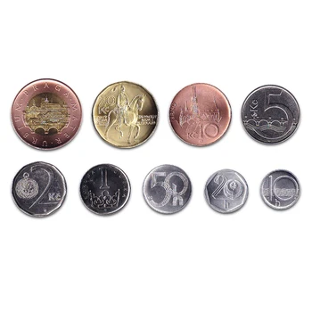 

Czech Coins Europe New Original Coins 9 Pieces /Set Collectible Edition Real Rare Unc Commemorative Coin