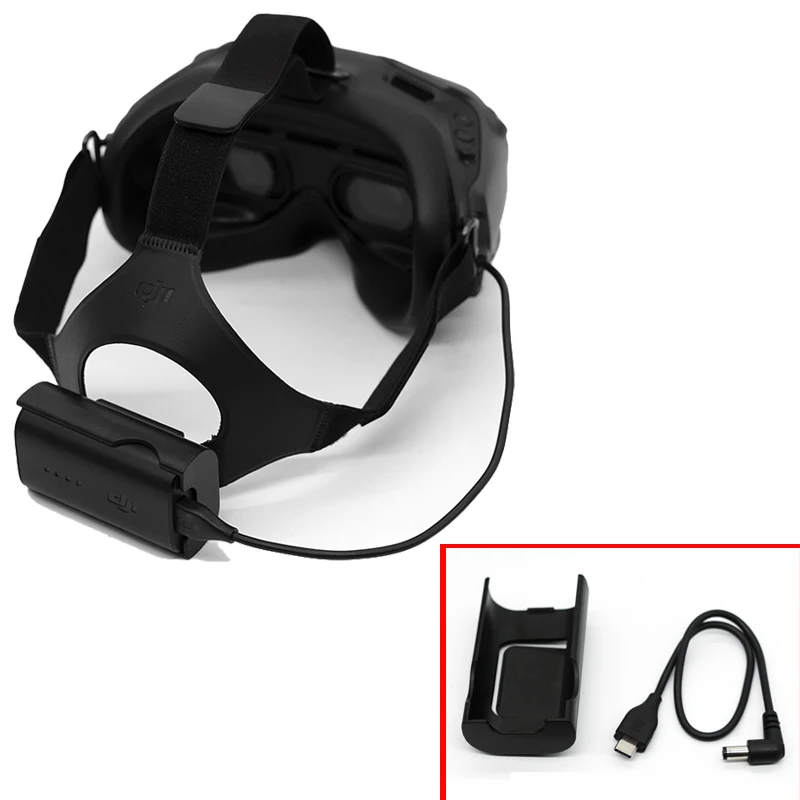 30cm Power Charging Cables Battery Case Sets For DJI FPV Combo Goggles V2 Glasses Charging Cables Drone Accessories