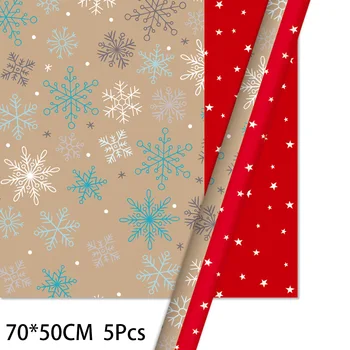 

Snowflake Wrapping Paper Holiday Packing Birthday Party Valentine's Day