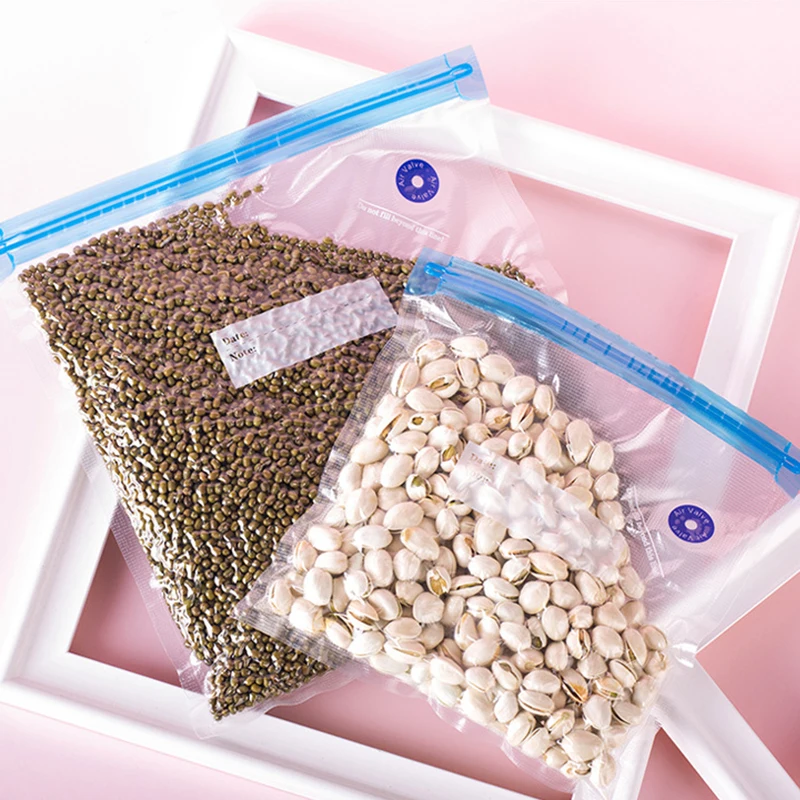 Details about   Reusable Vacuum Bag Food Compressed Bag Sealed Pouch Food Organizer Bags 