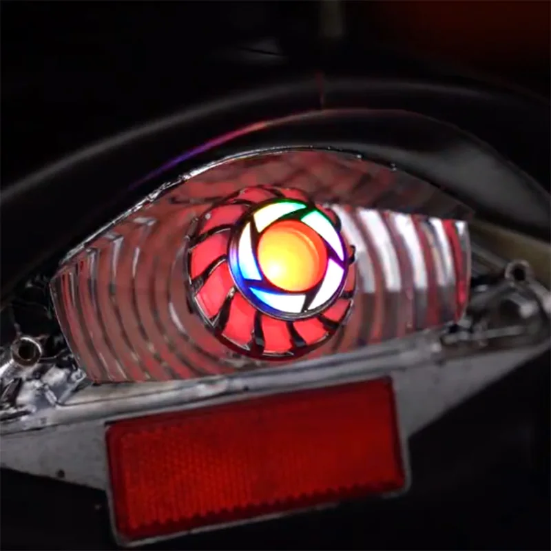 Горячая Распродажа, задний светильник для мотоцикла с ангельским глазом, универсальный мигающий тормозной светильник, сигнальный задний тормозной Стоп-светильник, аксессуары для мотокросса