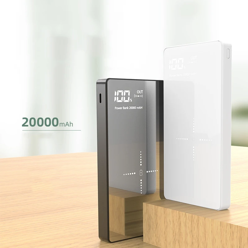 Портативное беспроводное зарядное устройство Qi, 20000 мА/ч, Дополнительный внешний аккумулятор для iPhone 11, samsung, Xiaomi Mi, внешний аккумулятор, двойной USB, внешний аккумулятор