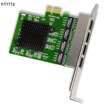 

Network Card 4 Port Gigabit Ethernet 10/100/1000M PCI-E PCI Express To 4X Gigabit Ethernet Network Card LAN Adapter for Desktops
