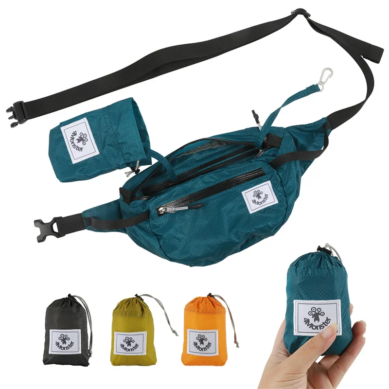 PLAYKING Fanny Pack / Waist Bag - Lightweight Polyester With Headphone Jack, Adjustable Strap, 15 Colors
