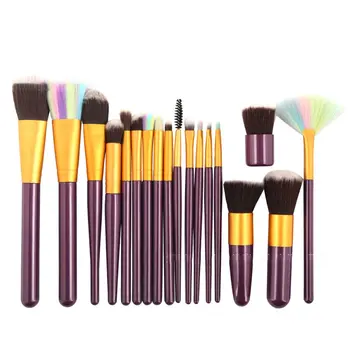 

2018 Popular Style 6/15/18 pcs Makeup Brush One Set Brushes Tools Kit Power Foundation Blush Eye Shadow Blending Fan Cosmetic