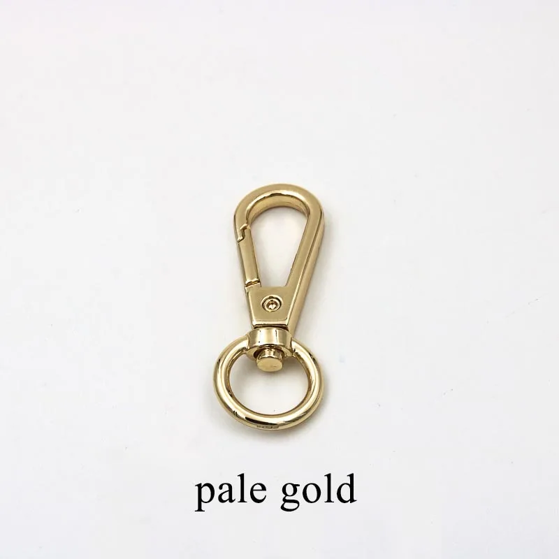 lightgold Meetee 10/30 шт 8/10/13 мм металлический Чемодан Сумки Пряжка для собак Поворотный замок-карабин триггер зажимы карабин сумочка вешалка брелок DIY шить - Цвет: lightgold