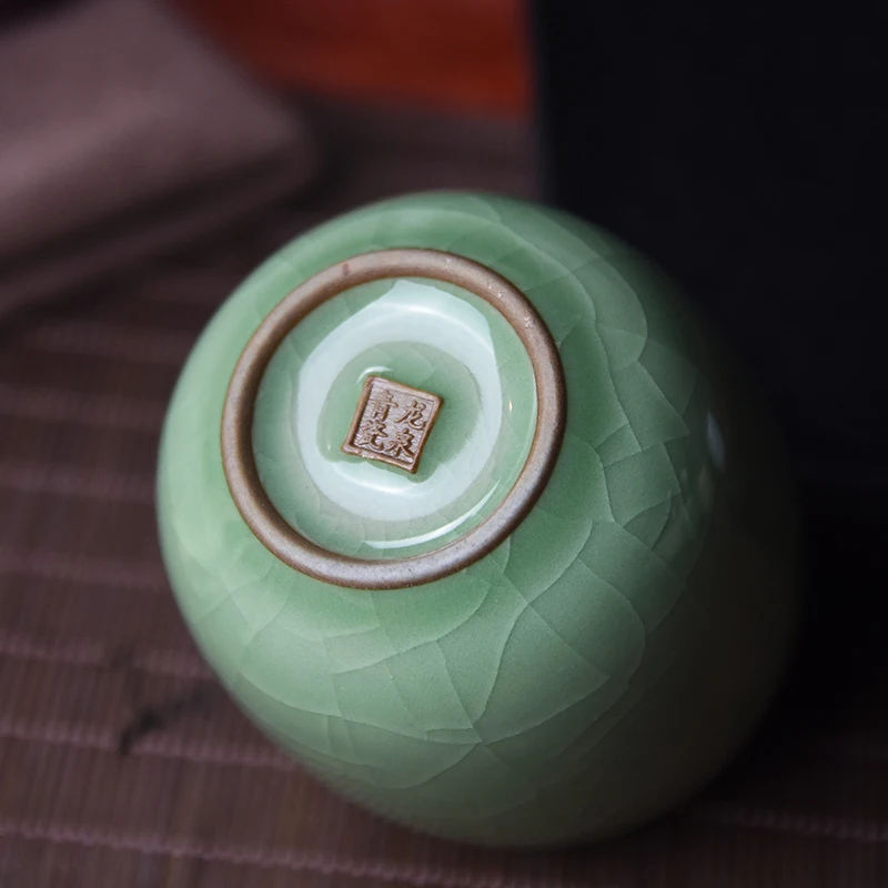 Чайная чашка 150 мл 200 мл Longquan Celadon чайная чашка из фарфора Керамическая чайная миска-контейнер чайная посуда мастер чашки Посуда для напитков кофейная кружка Декор