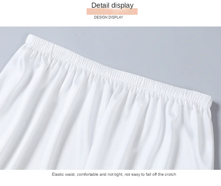 Lace Decoration Bust Skirt Long Skirt Design Basic Stain Silk Half Silp for Dress Women Underskirt 35-85cm White Black Petticoat underskirt lining lolita underskirt