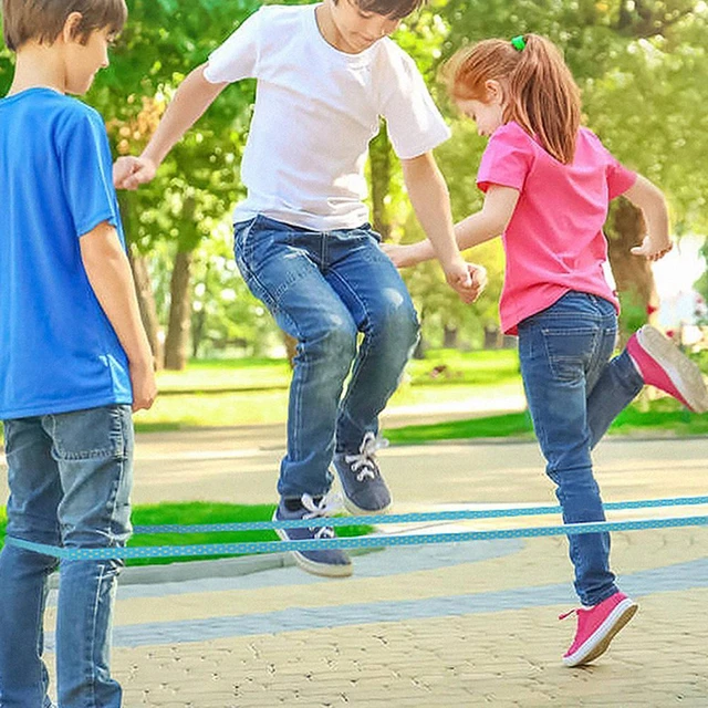 Cuerda De Goma Elástica De Estiramiento Para Niños, Cuerda De Saltar  Clásica Para Deportes Al Aire Libre, Juego De Cuerda Elástica Suave Para  Fiesta, 3m - Juguetes De Deportes - AliExpress