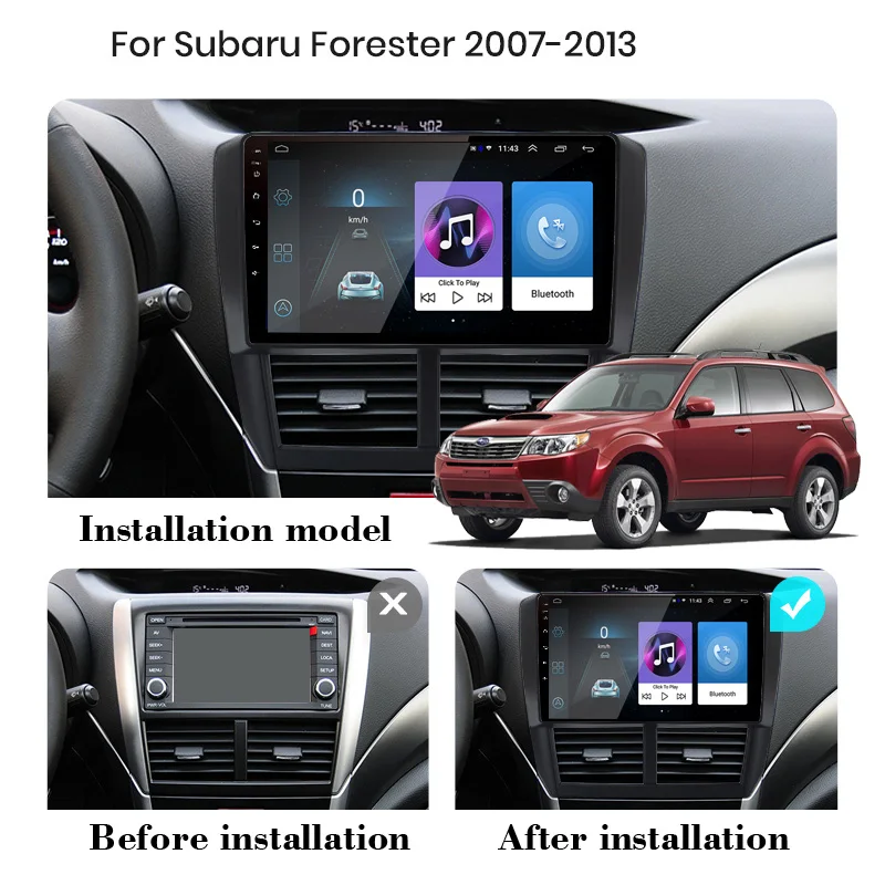 Frustration arabisk Editor HANSA Android 10 Head Unit WIFI Carplay Car Radio Video Player GPS For  Subaru Forester 3 SH Impreza 2007-2013 no 2din DVD - AliExpress