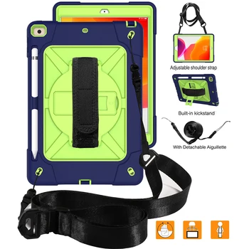 

Heavy Armor Shockproof Case for iPad 10.2 7th Gen A2197 A2198 A2200 10.2" Tablet Funda Capa Cover for ipad 10.2+Shoulder Strap