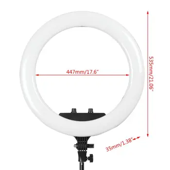 

Selfie Ring Light with Phone holder Remote Control US Plug Adapter Photography Lighting for Photo Video Makeup