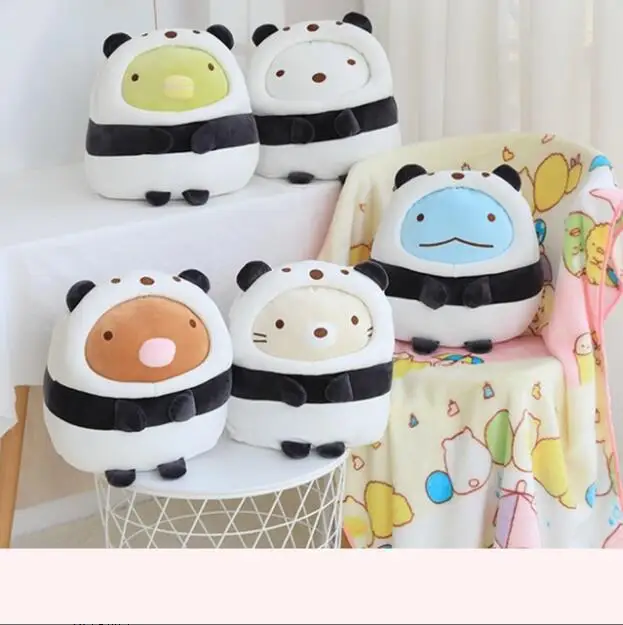 Мультфильм Sumikko guurashi Cos панда мягкие игрушки Подушка плюшевая мягкое теплое одеяло День рождения Рождественский подарок игрушка #2151