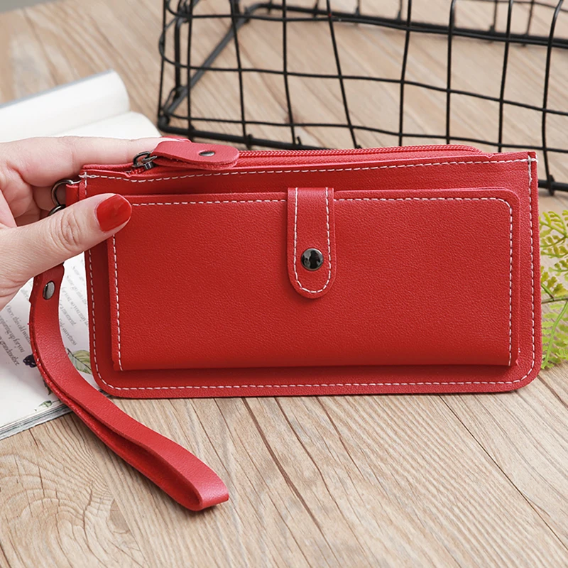 

2019 Fashion Wallet Female PU Leather Magnetic Closure Stylish Female New Arrival Women Wallets Clip Coin Pocket