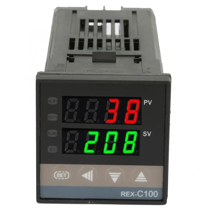 REX-C100FK02-M* AN AC220V/DC24V цифровой PID регулятор температуры Термостат релейный выход 0-400 градусов Цельсия