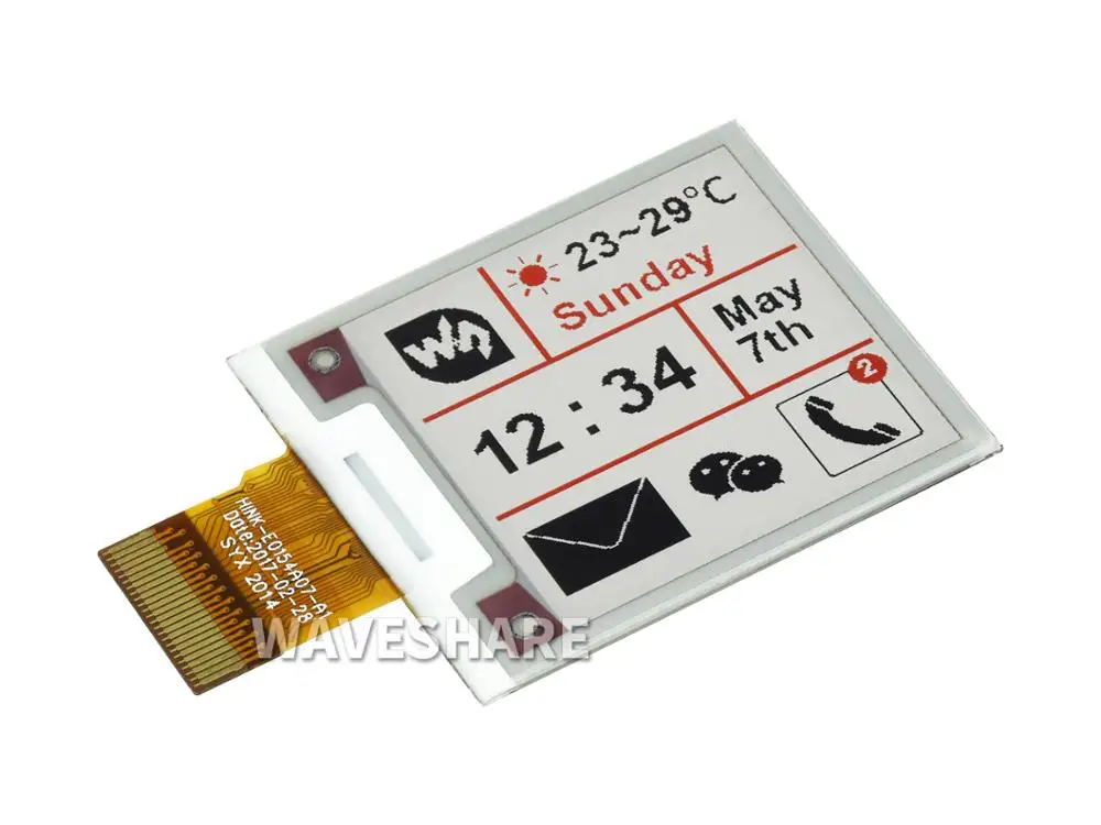 1 54 дюймовый e-Paper (B) 200x200 трехцветный Красный Черный Белый E-Ink сырой дисплей панель