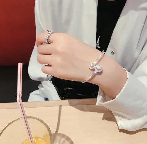 Колье из искусственного жемчуга ожерелья для женщин Bijoux Золото Серебро Цвет Стразы Torques ожерелья массивные ювелирные изделия