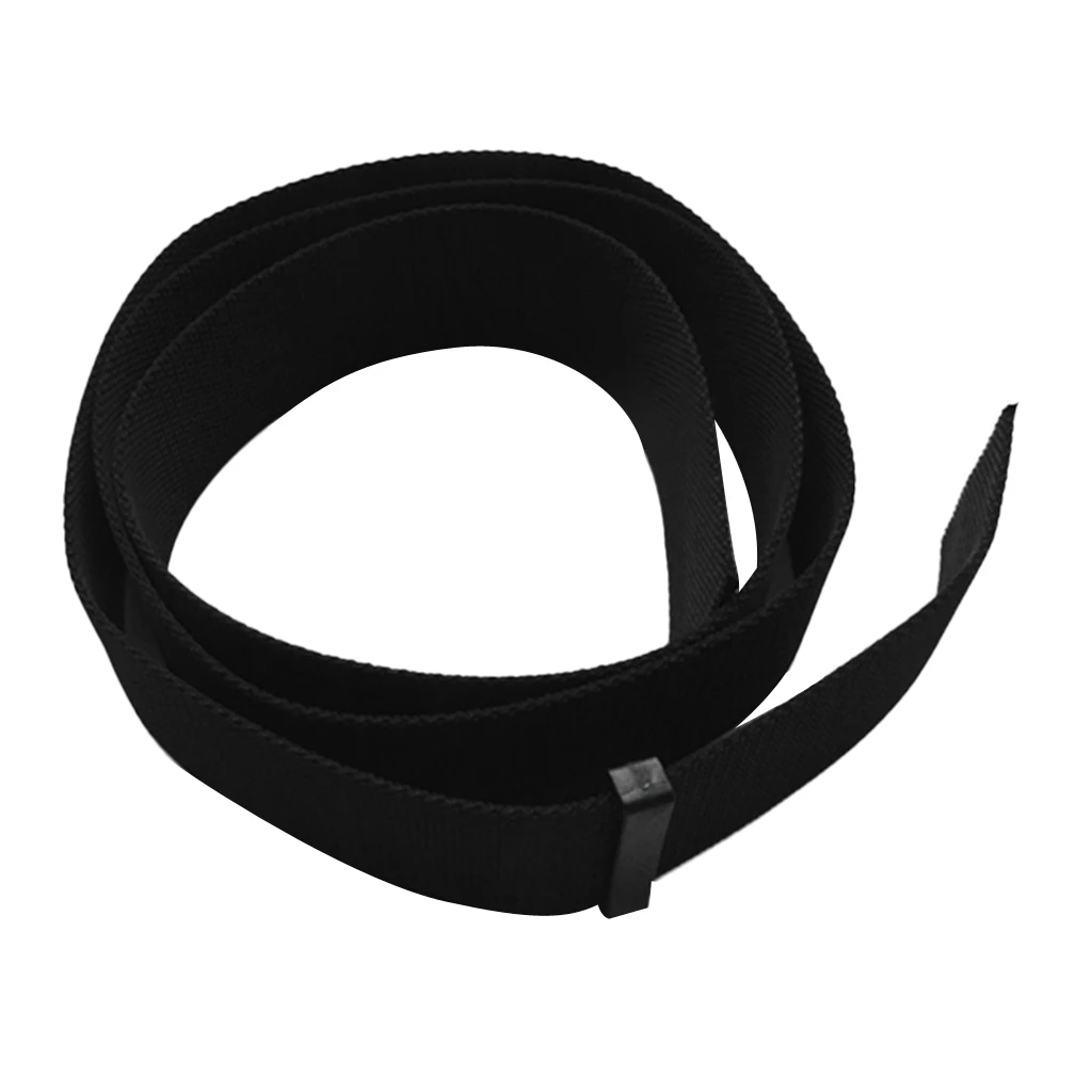 Black 1.5m 5cm Scuba Diving High Strength Weight Belt Replacement Webbing
