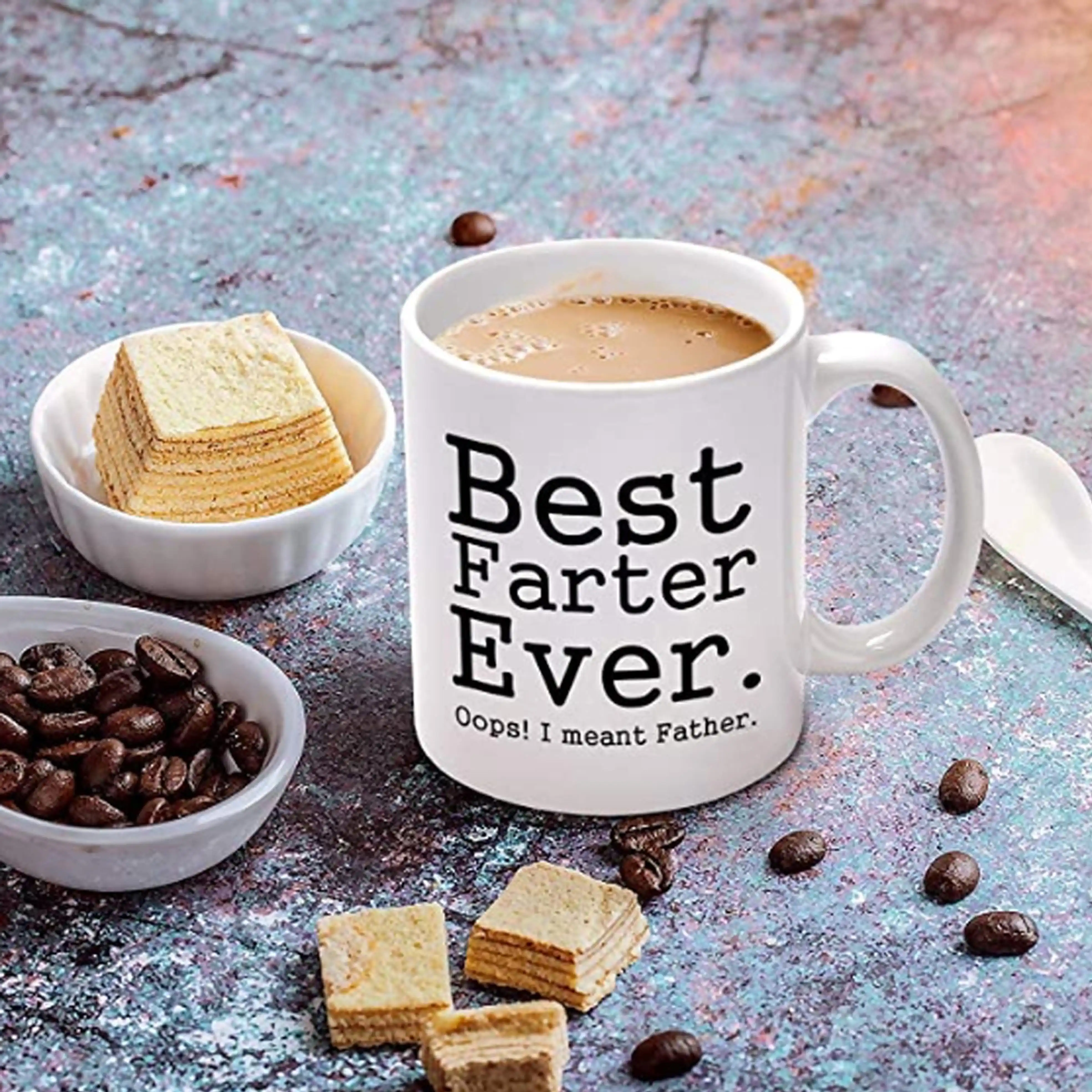 Fathers Day Gifts For Dad Best Farter Ever Oops Meant Father Gag Gift Gift Coffee Mug Tea Cup White Mugs Aliexpress