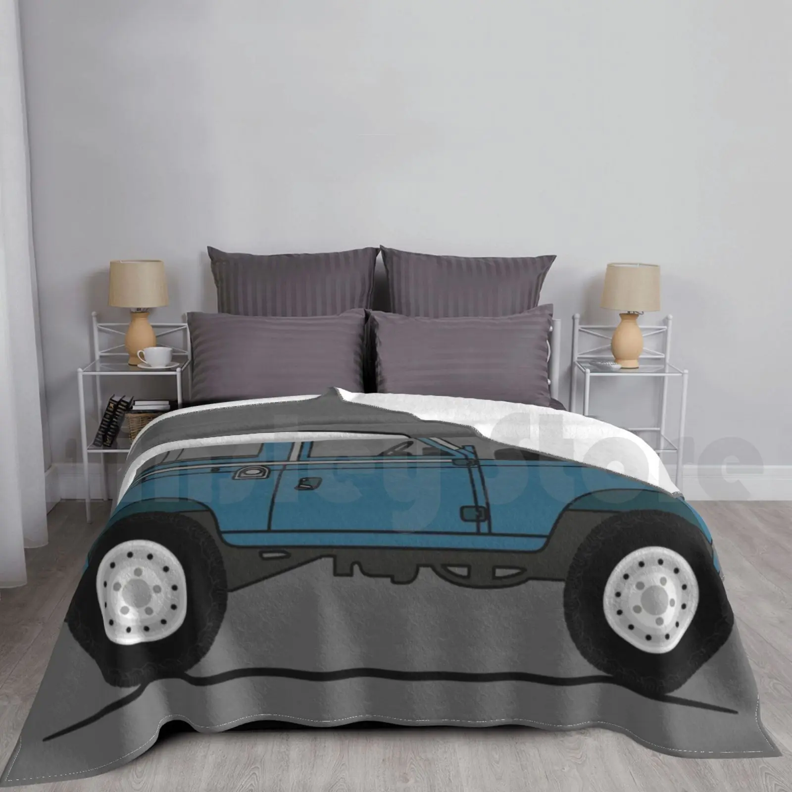 

Classic Blue Serie Car Blanket Super Soft Warm Light Thin Offroad Car Vehicle 4x4 Suv Terrain Military Army Navy